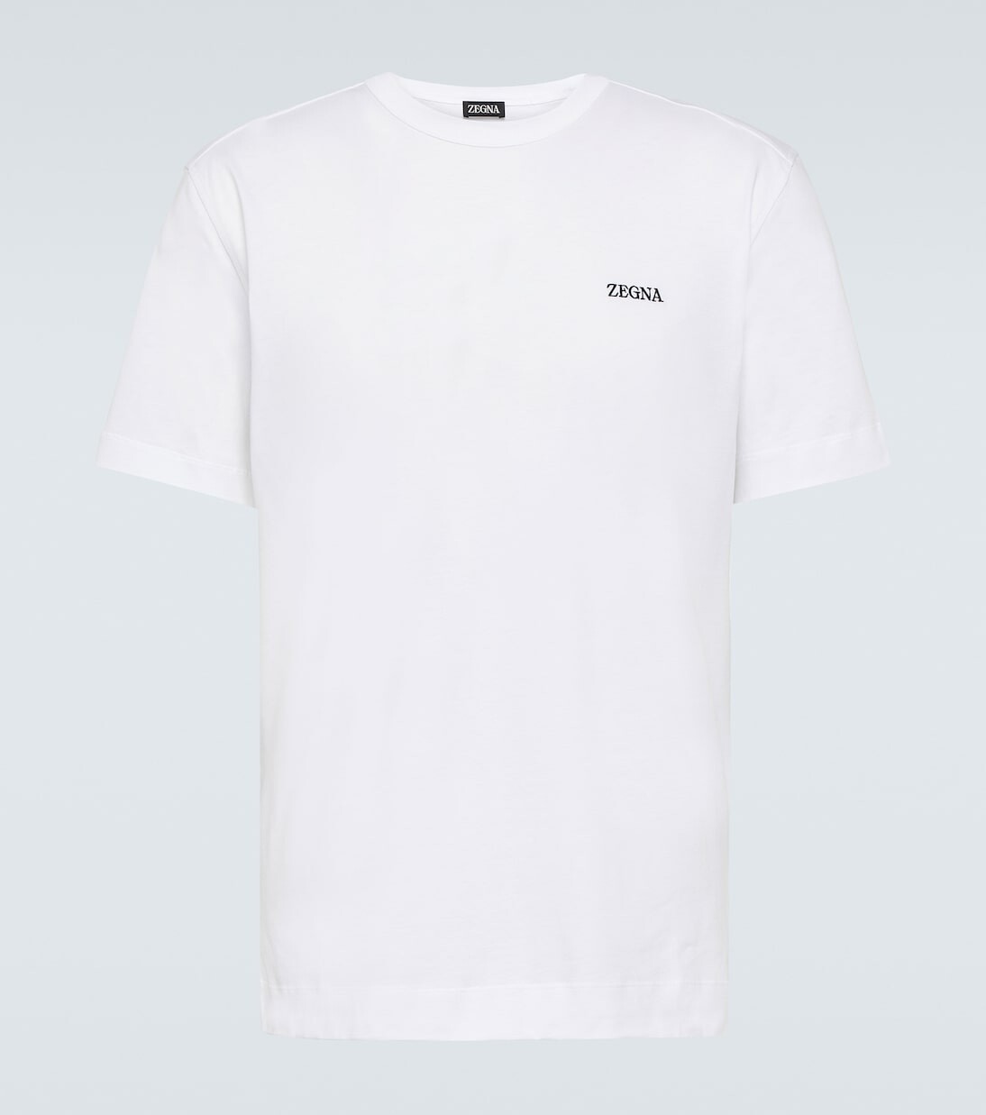 

Футболка из хлопкового джерси с логотипом Zegna, белый