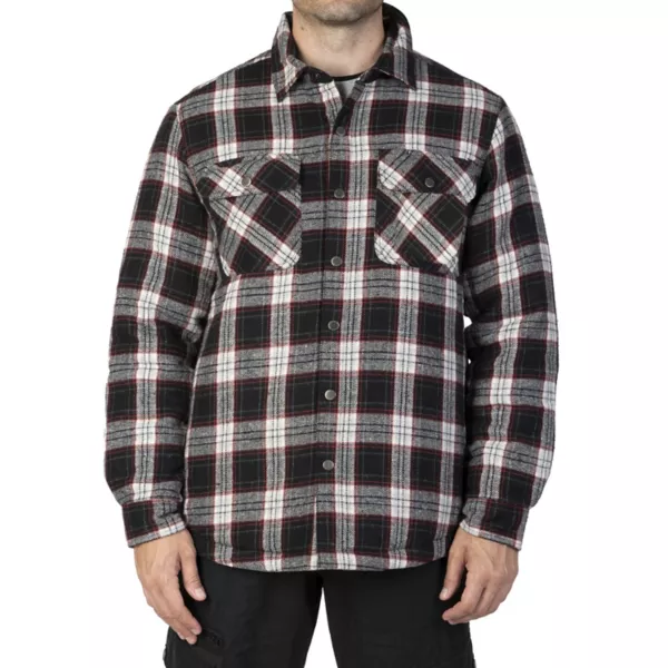 

Мужская фланелевая рубашка-куртка Sonoma Goods For Life, цвет black grey red