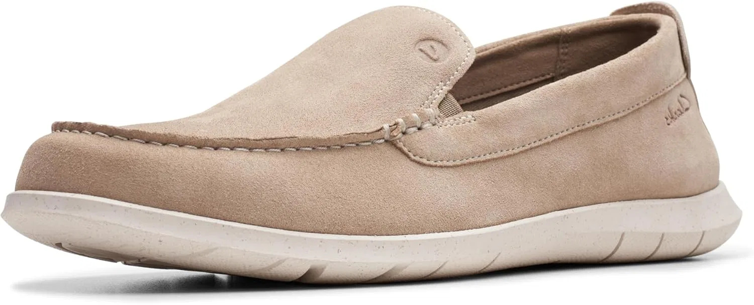 Мужские мокасины Clarks Flexway Step, Grey Combi.