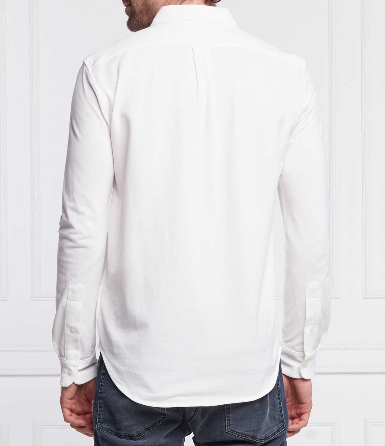 Рубашка POLO RALPH LAUREN regular fit, белый — фото 4