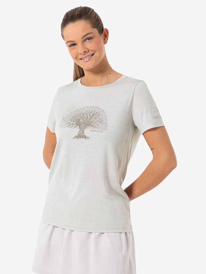 

Super.natural Футболка "Tree Of Knowledge Bio" бело-бежевого цвета, Бежевый, Super.natural Футболка "Tree Of Knowledge Bio" бело-бежевого цвета