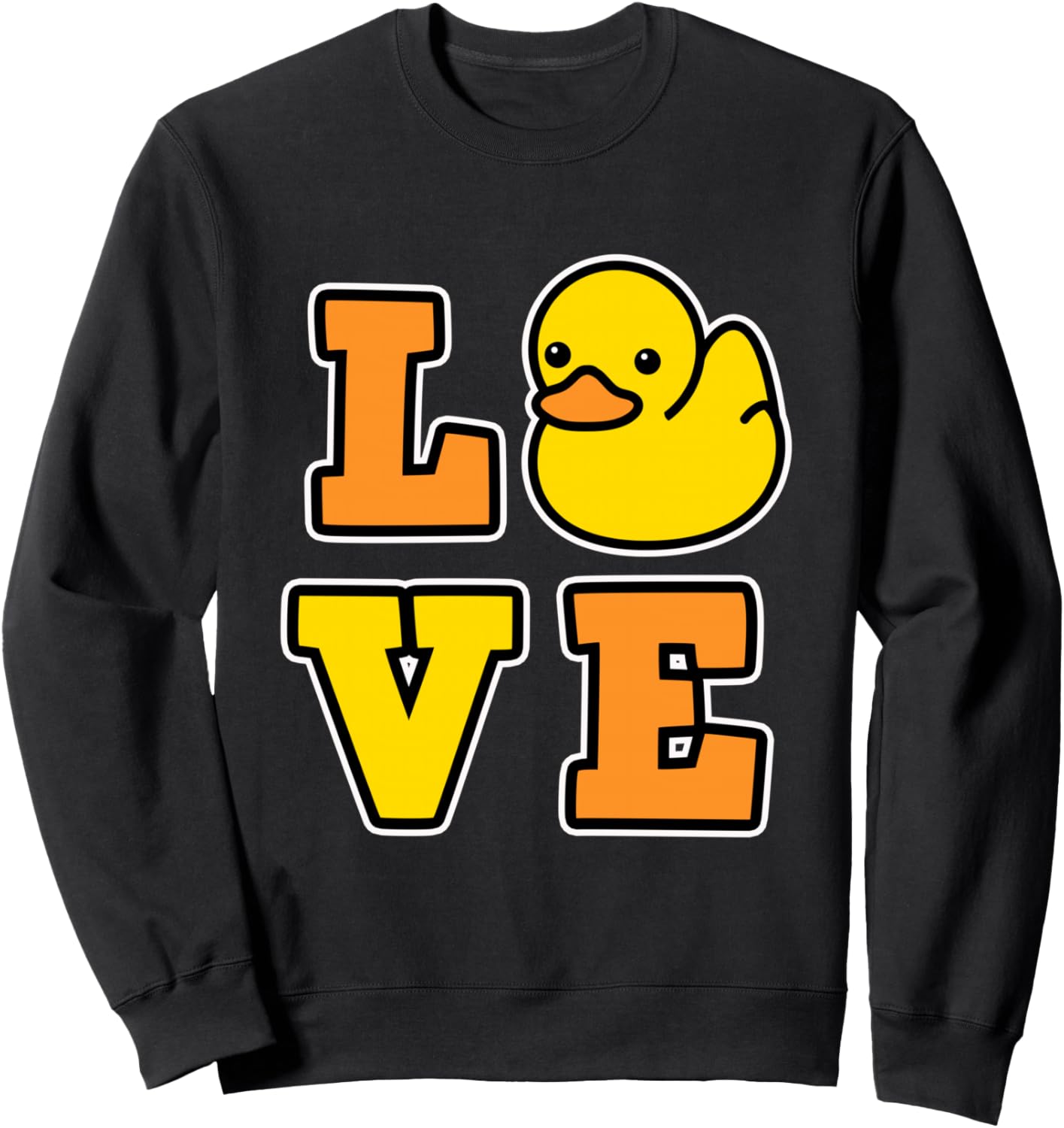 

Толстовка с изображением резиновых уточек для любителей уток (мужская/женская) Rubber Duck Design, черный