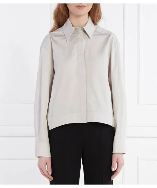 

Атласная рубашка денди Regular fit Mm, бежевый