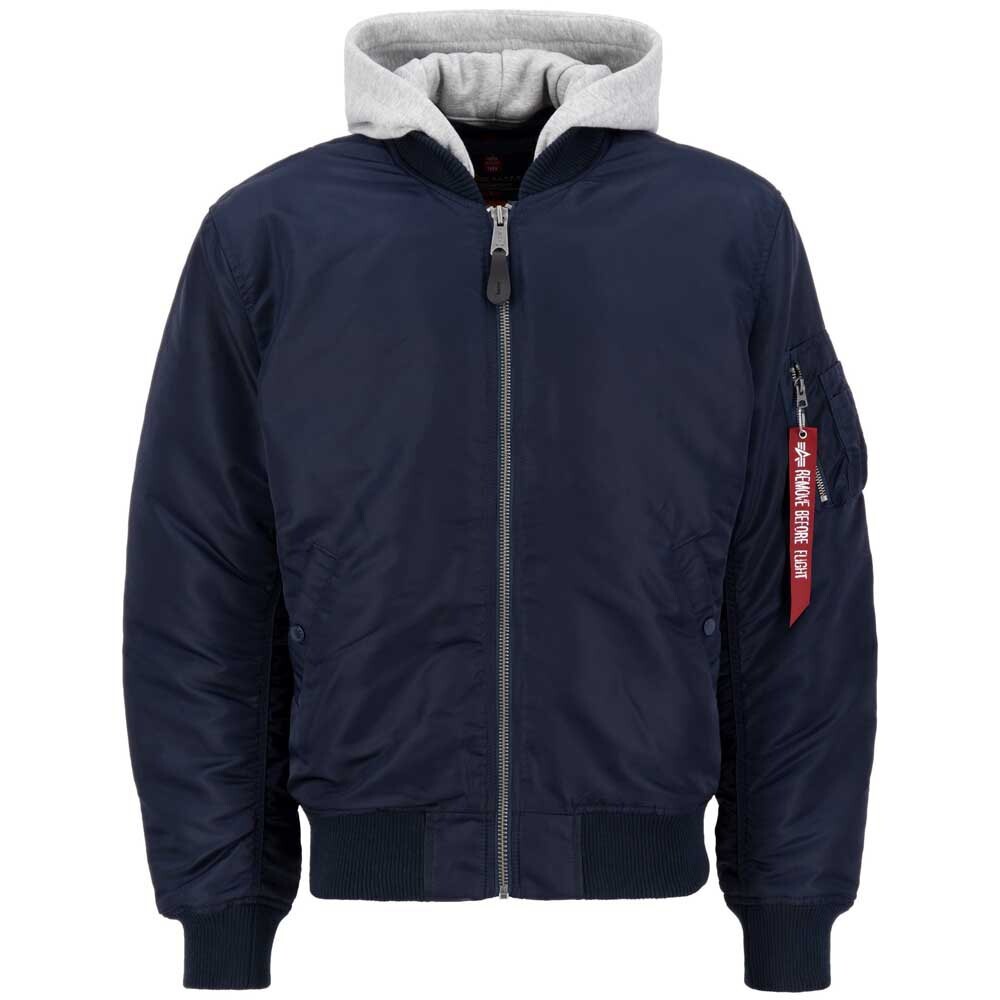 

Куртка Alpha Industries MA-1 ZH Back Emb, синий