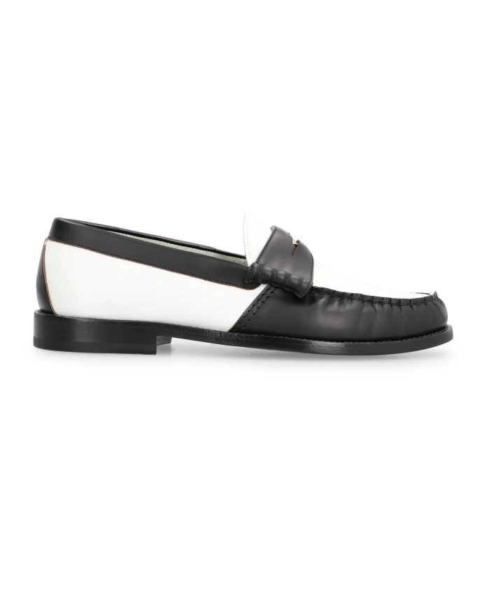 

Кожаные лоферы с закругленным носком Rhude, черный