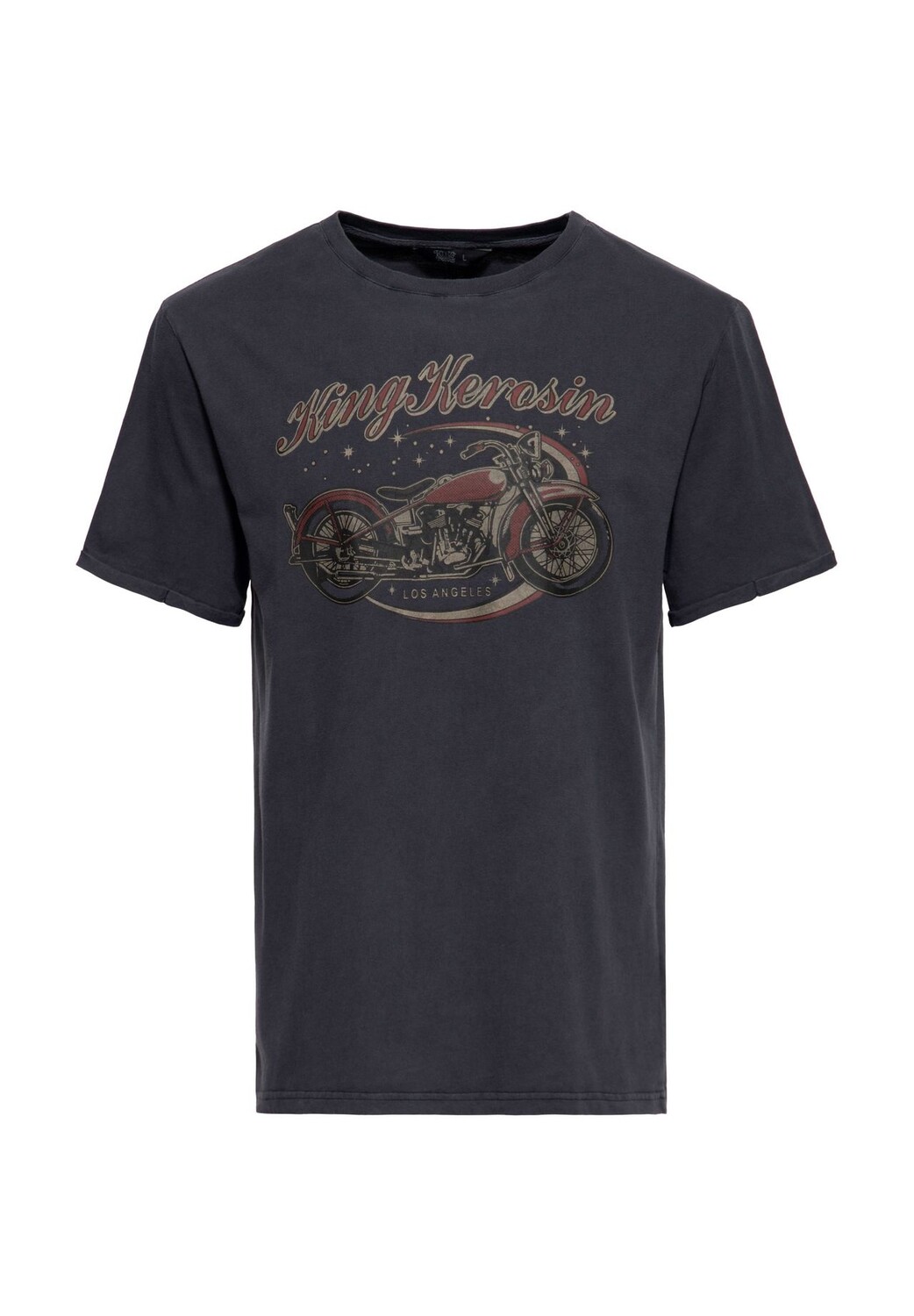 

Рубашка с принтом Acid Washed Bobber KING KEROSIN, черный