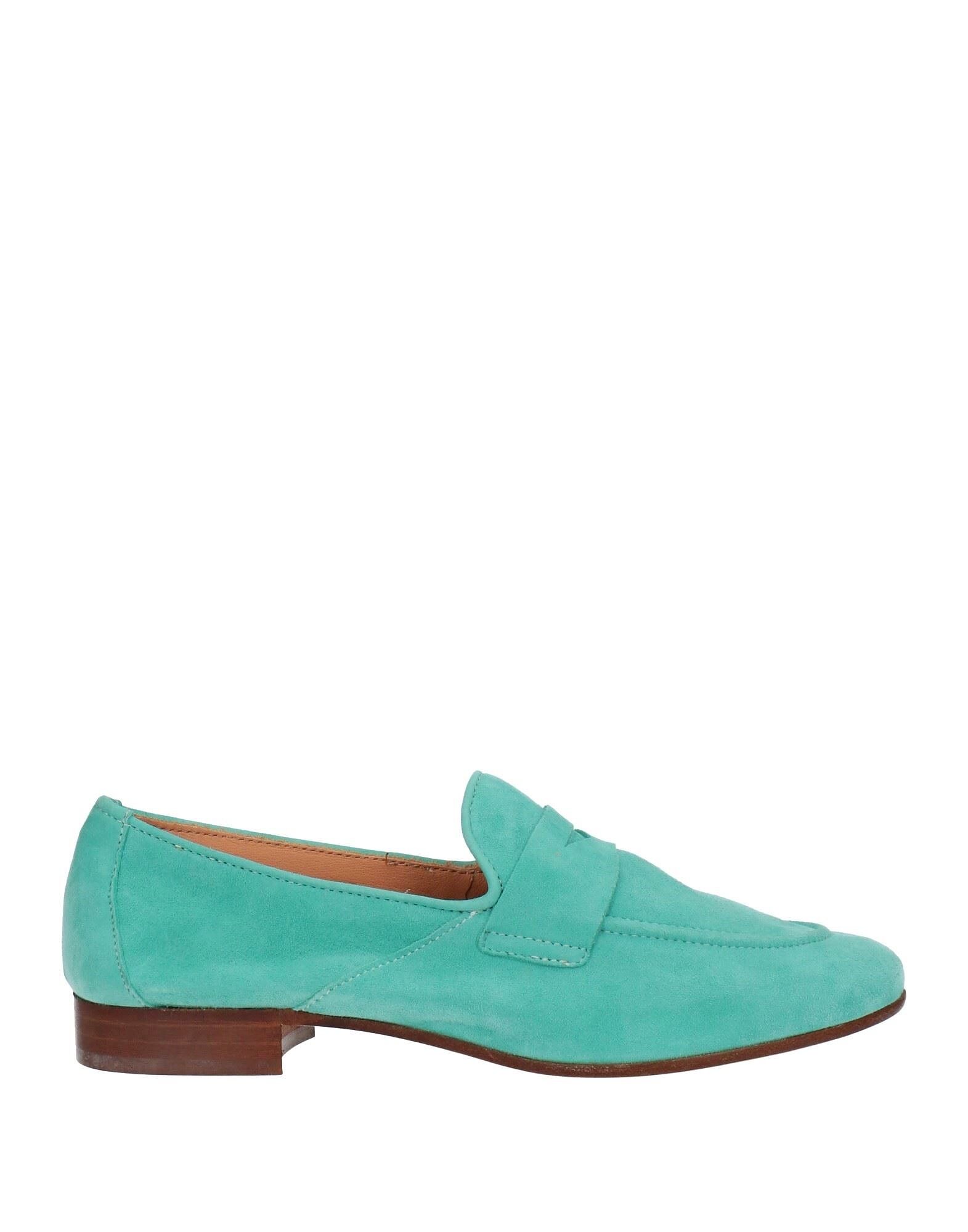 Лоферы Pollini, бирюзовый