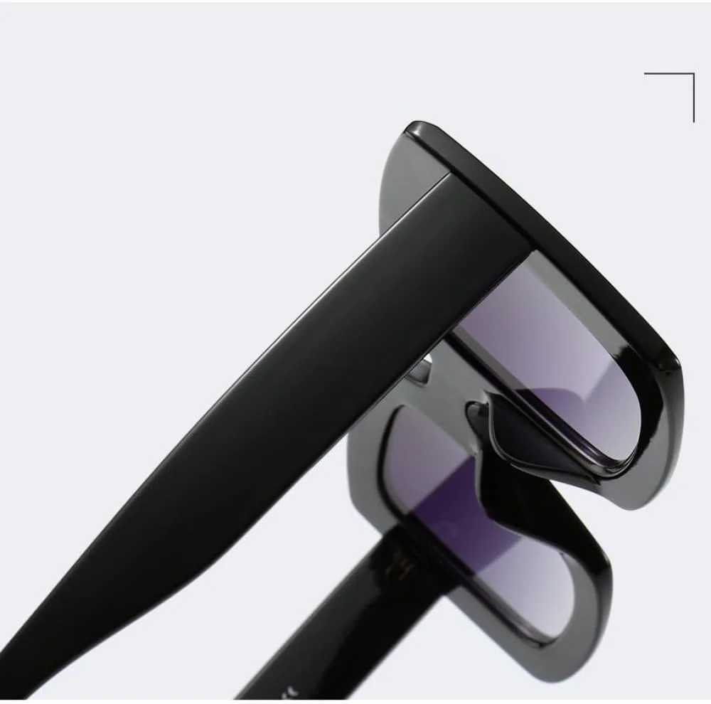 

Крупные квадратные солнцезащитные очки для женщин, красные и зеленые, винтажные женские солнцезащитные очки, очки с защитой от УФ-излучения UV400 MTZJH, Black