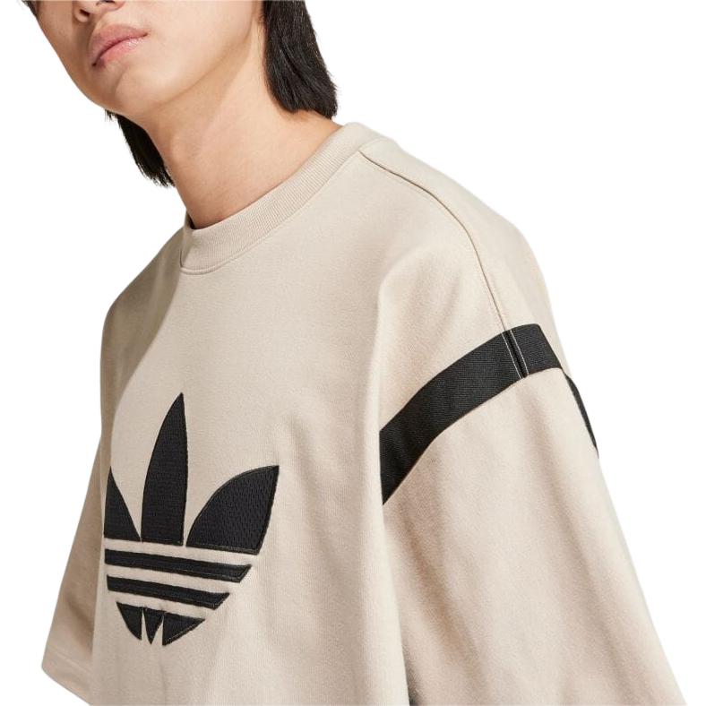 Adidas Originals Классическая уличная премиальная футболка Adibreak Бежевый, Умбра — фото 4