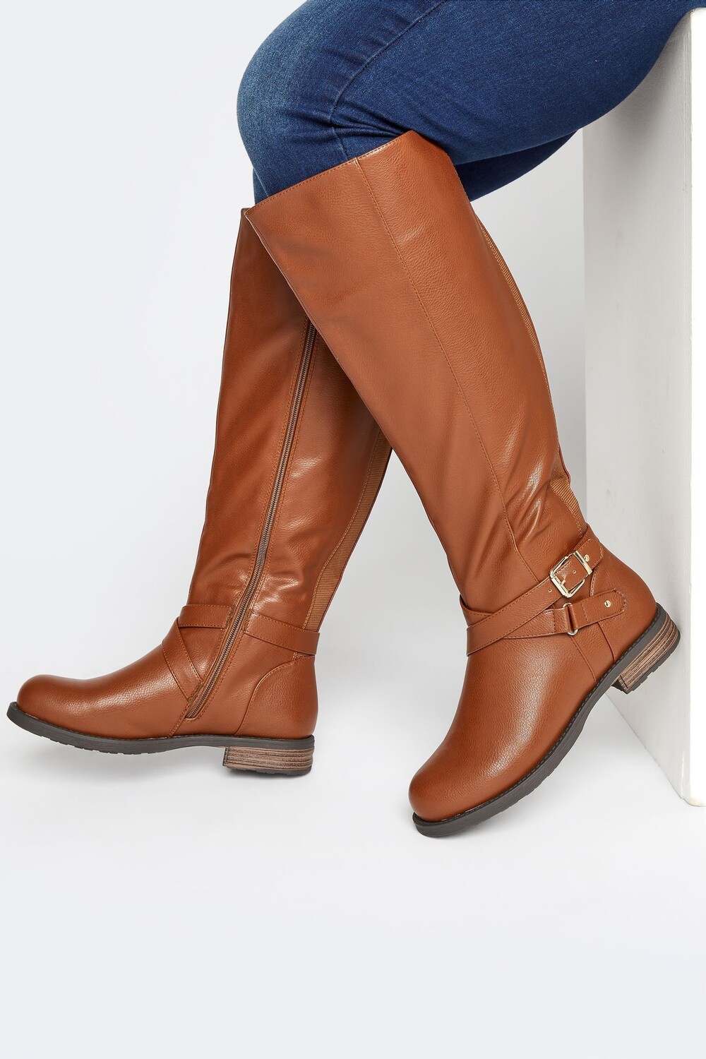 Кожаные сапоги для верховой езды Long Tall Sally, коричневый