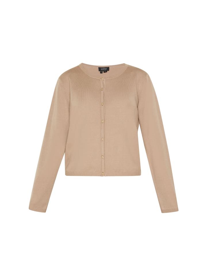

Женский кардиган бежевого цвета usha BLACK LABEL