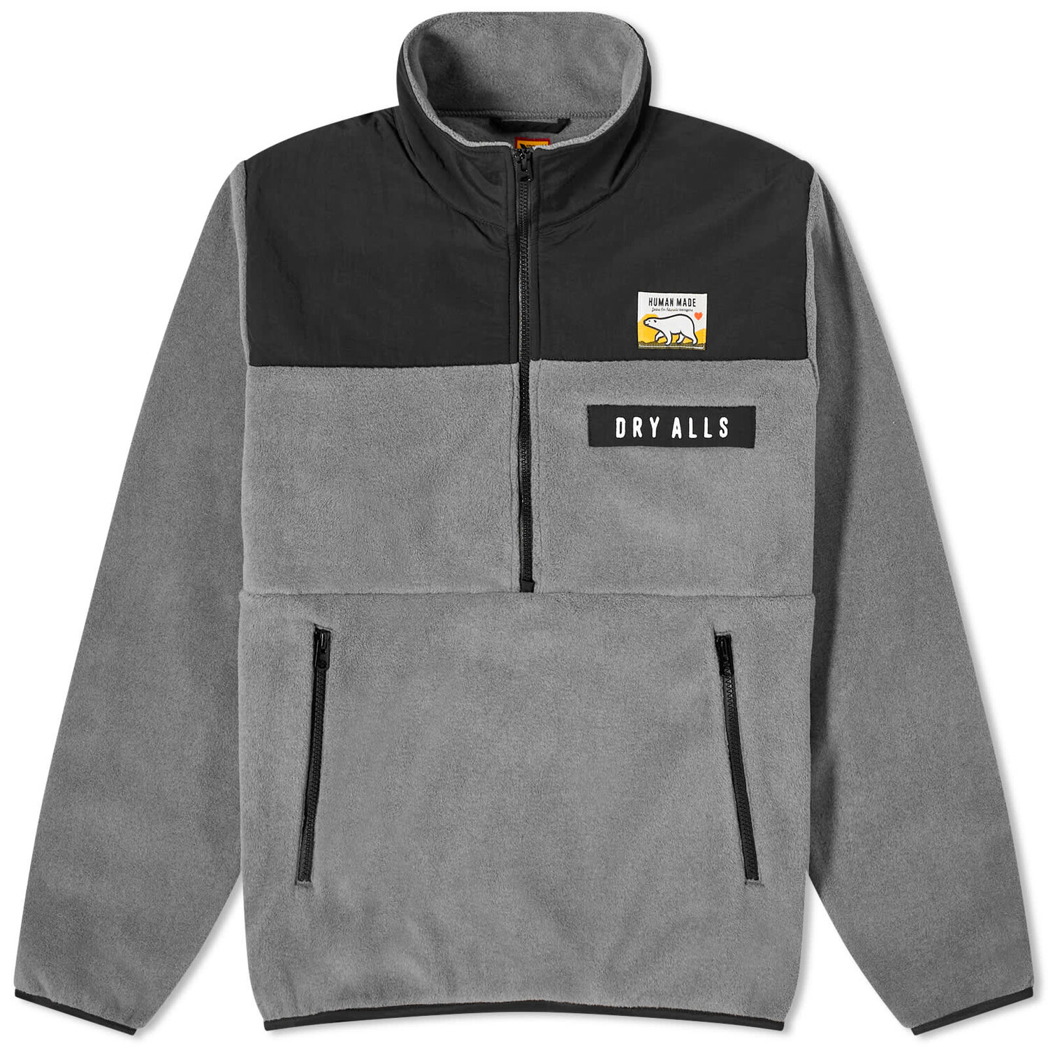 

Куртка Human Made Fleece Half-Zip, серый