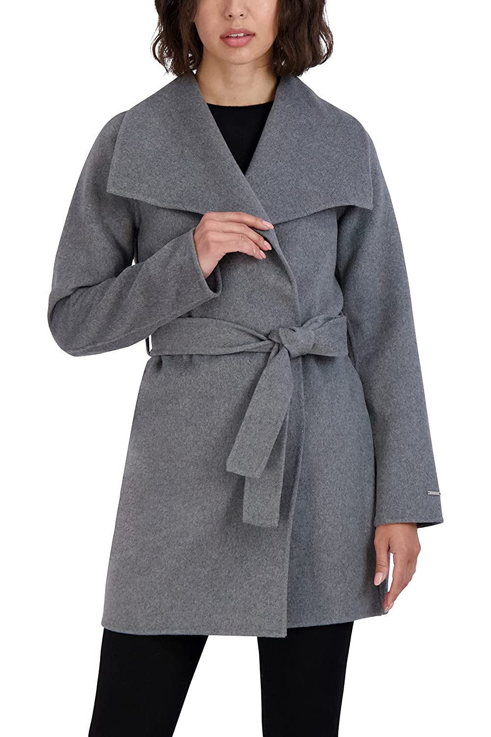 

Женская куртка-халат Tahari Ash Grey Wool Ella