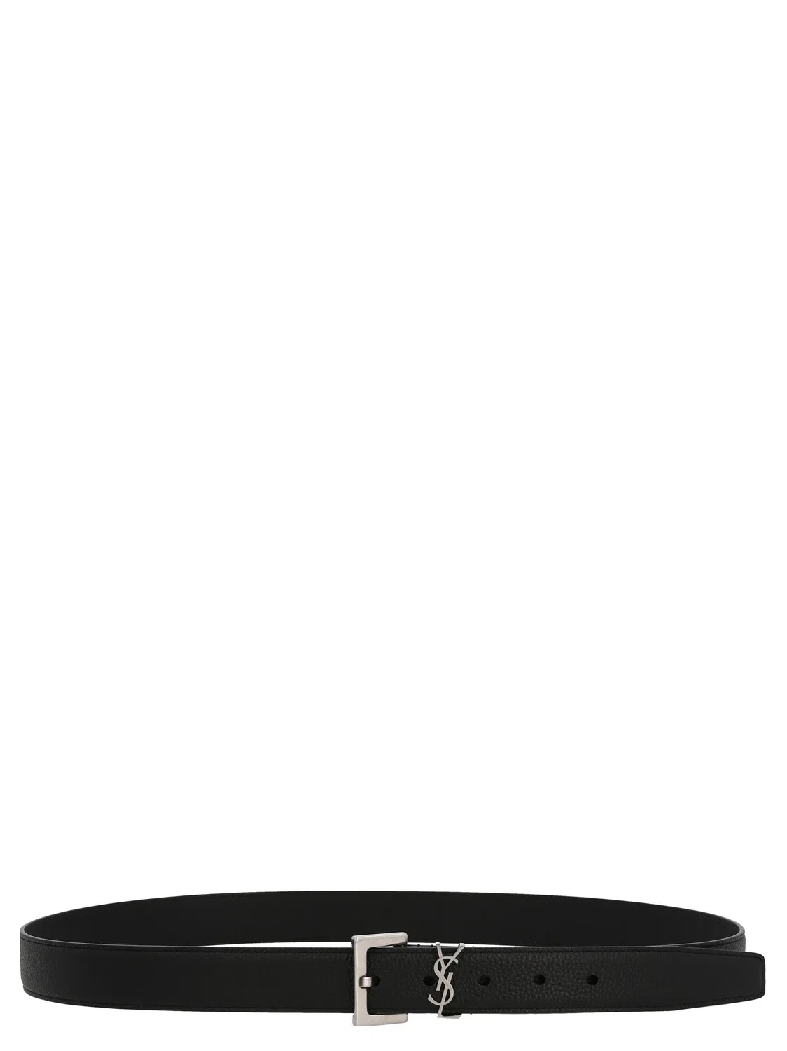 Ремень «Monogram» SAINT LAURENT, черный