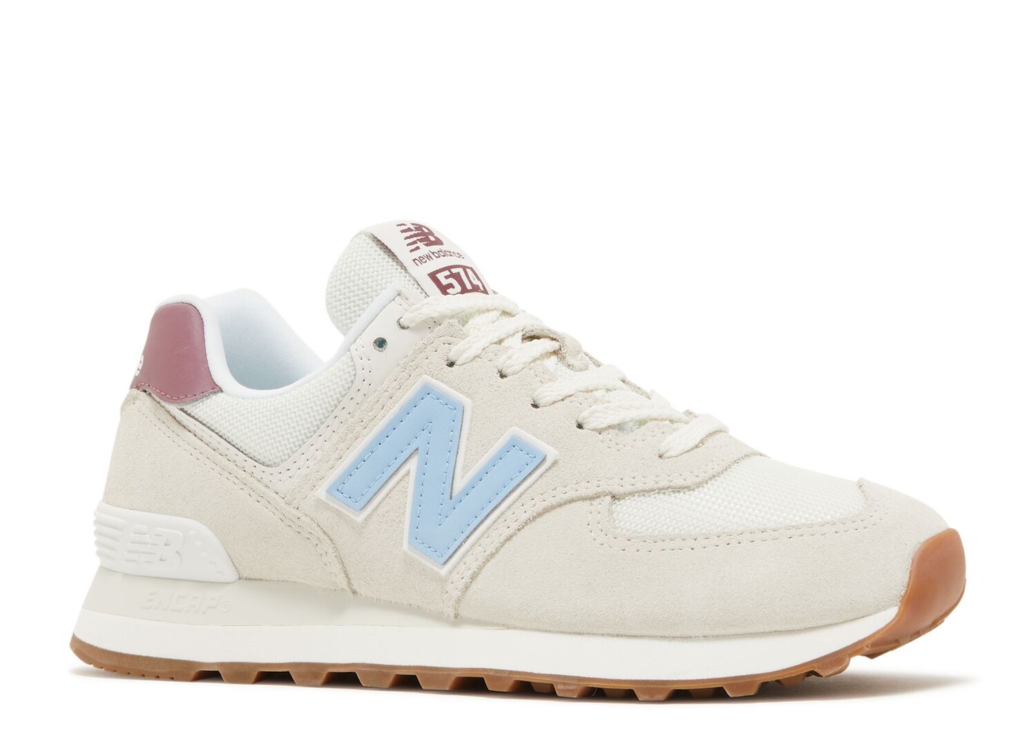 Кроссовки New Balance Wmns 574 'Sea Salt Blue Haze', кремовый — фото 2