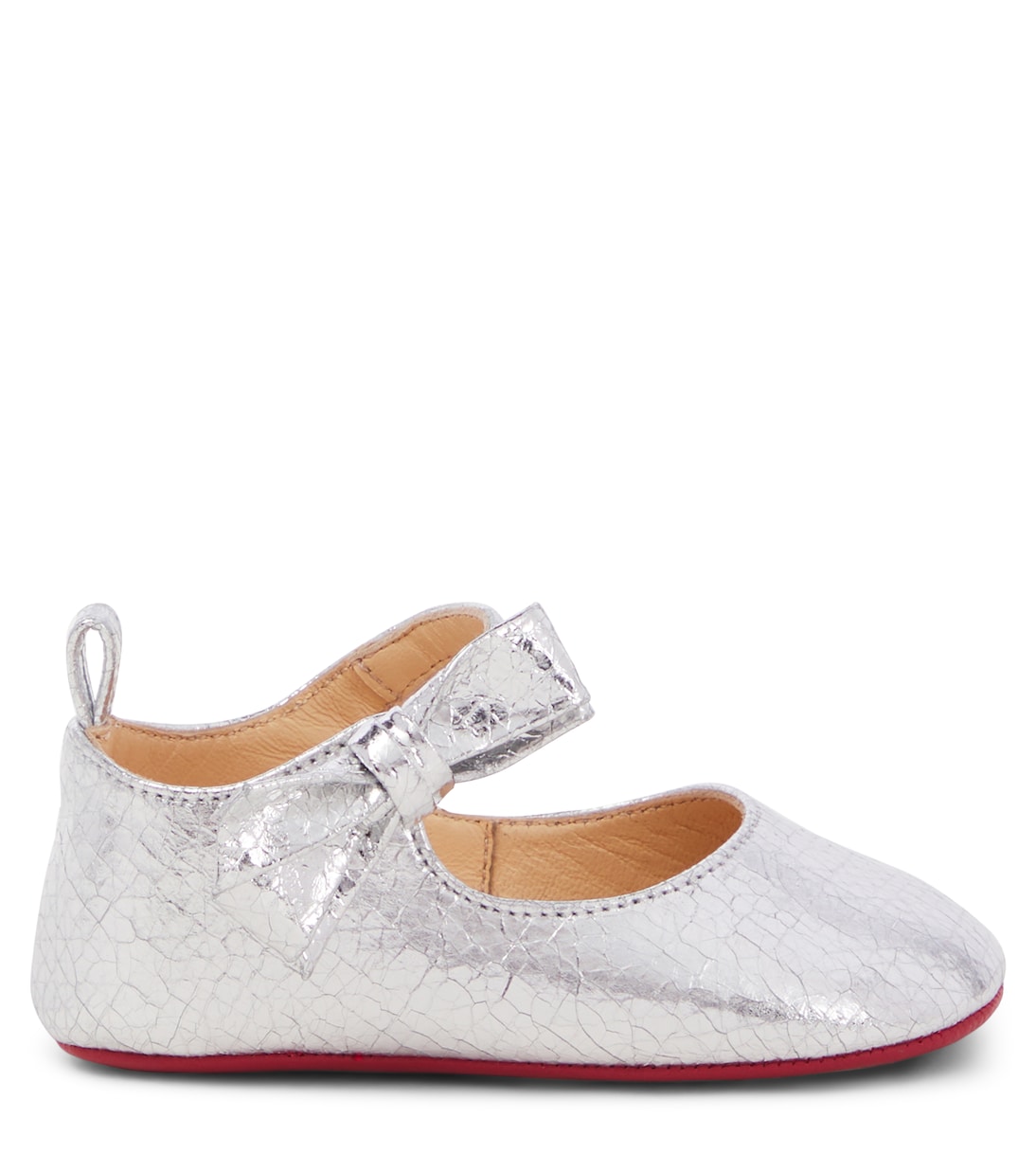 Туфли Мэри Джейн из кожи Baby Lou Babe Christian Louboutin Kids, серебряный — фото 2
