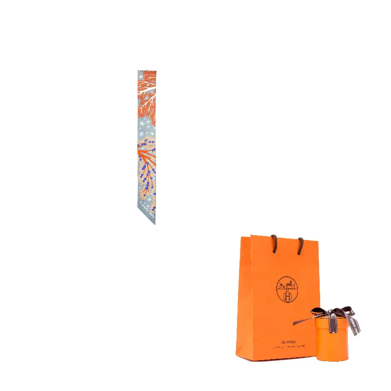 

HERMES Шёлковый шарф, Rose Purple Violet/Orange