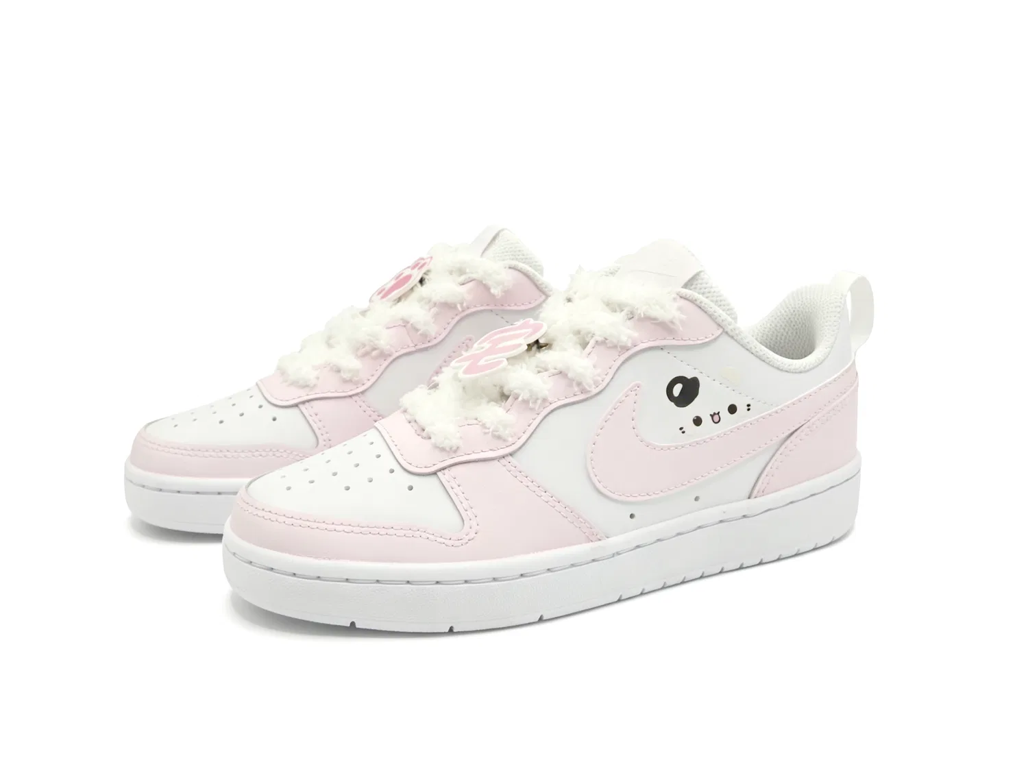 Детские скейтбординг-кроссовки Nike Court Borough Kids Pink — фото 4