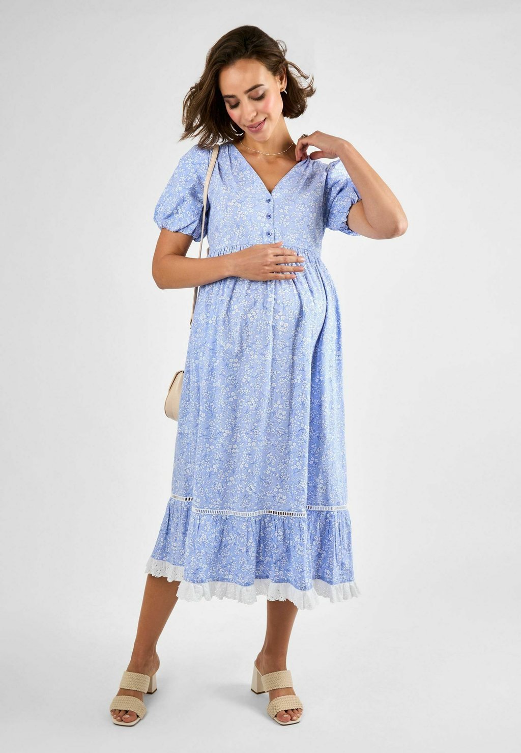 

Повседневное платье MATERNITY FIT - FLORAL JoJo Maman Bébé, синий