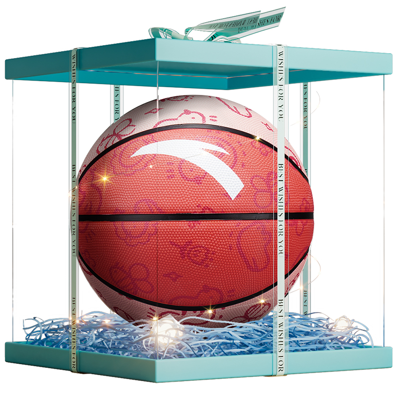 

ANTA Китайский резиновый баскетбольный мяч pink размер 5/7 тренировочный соревновательный unisex