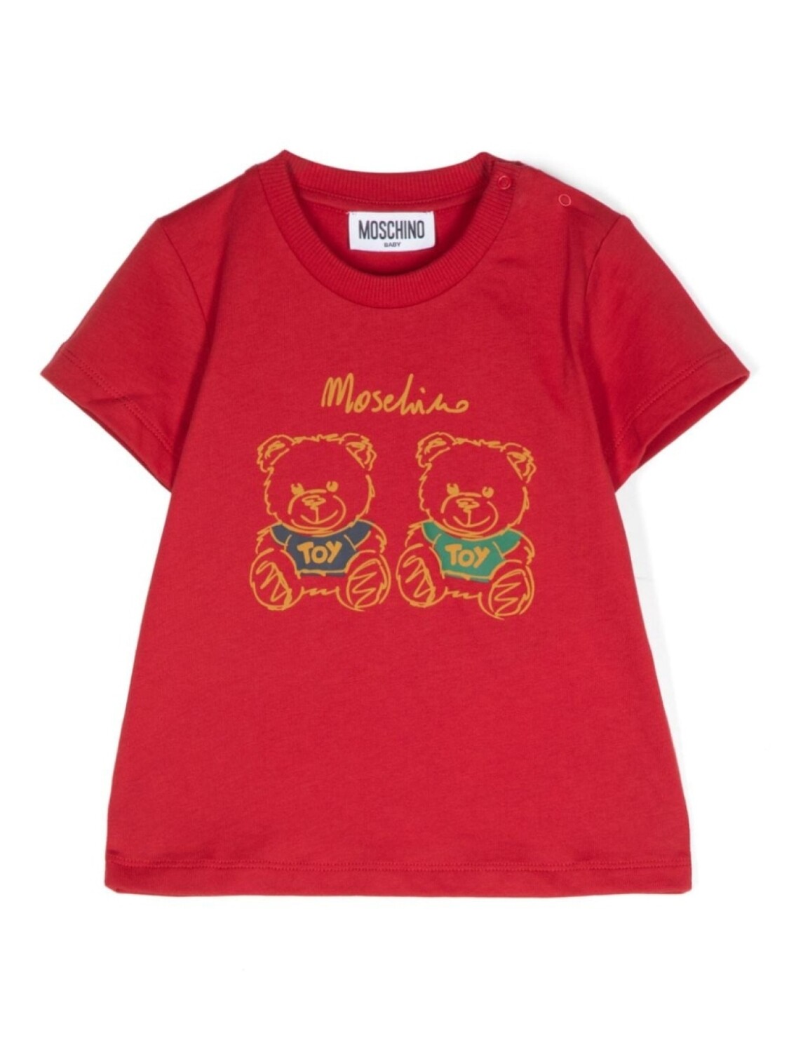

Moschino Kids футболка с логотипом, красный