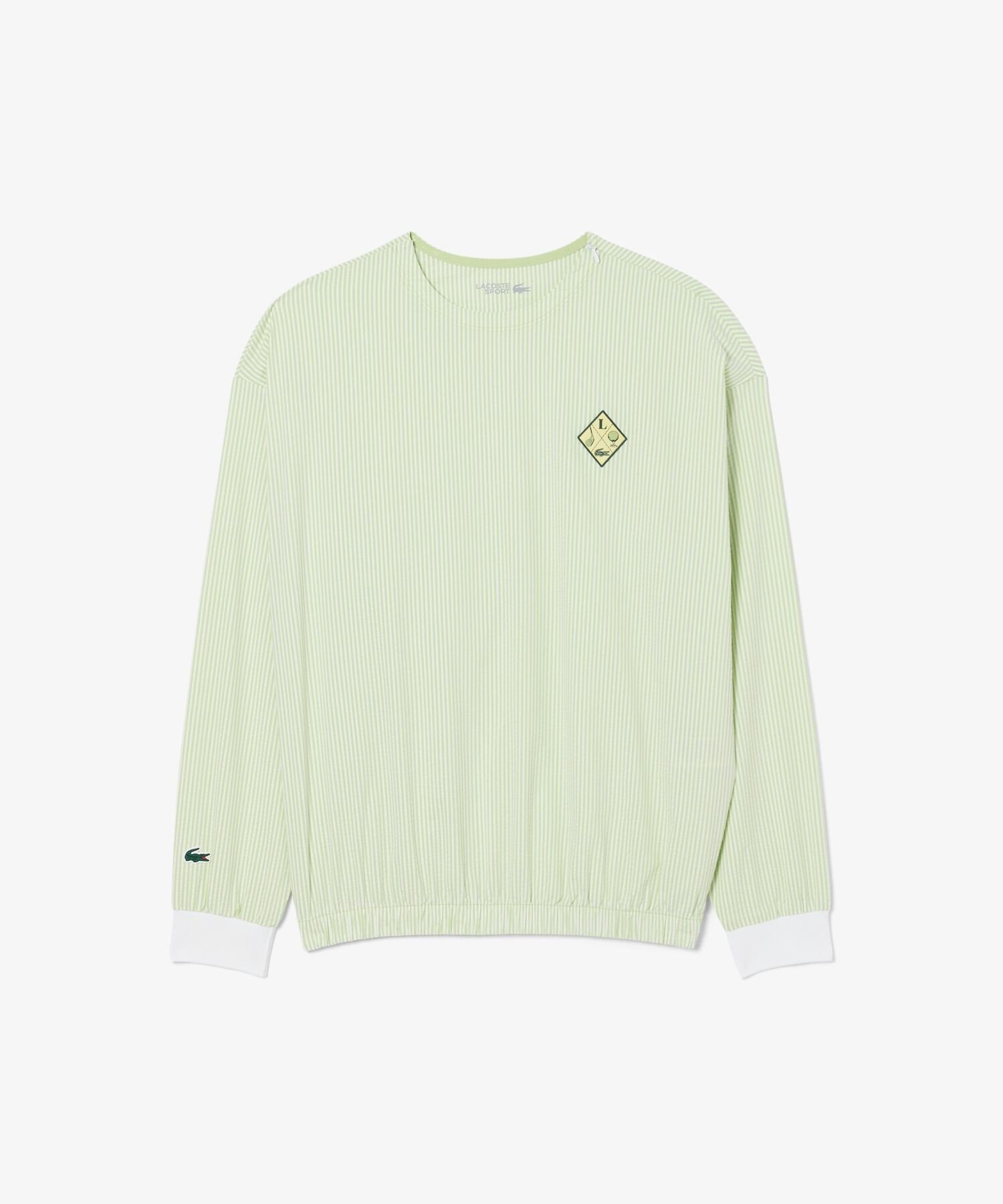 Ультрасухая прозрачная футболка-пуловер для футбола и гольфа LACOSTE, Light green — фото 4