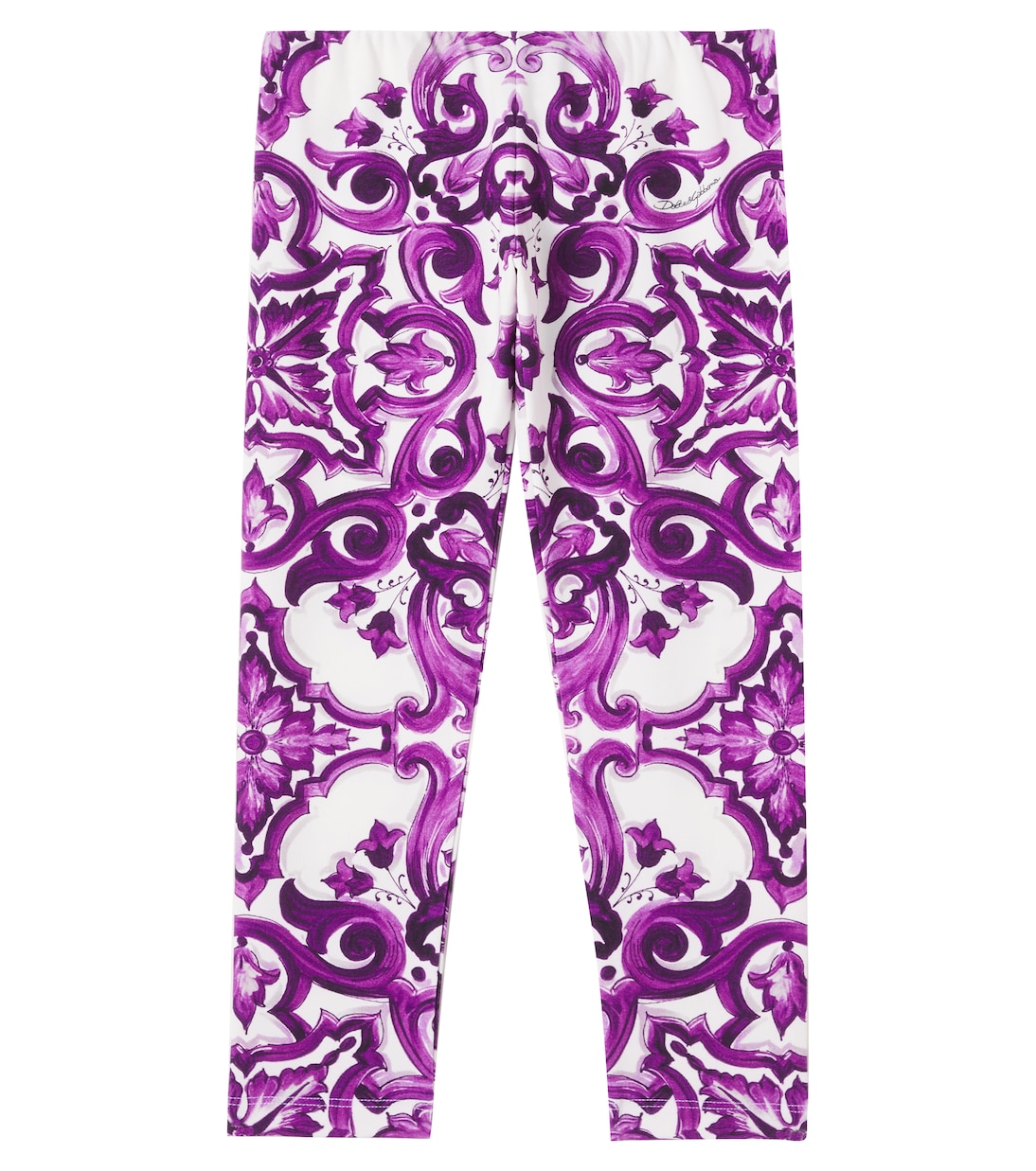 

Леггинсы из хлопковой майолики Dolce&Gabbana Kids, Mix Maiolica Viola