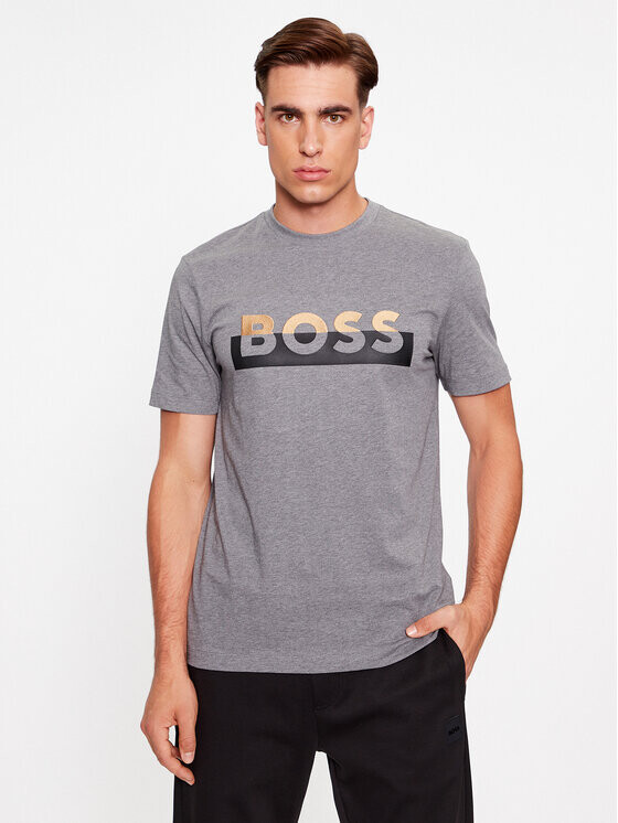 

Футболка стандартного кроя Boss, серый