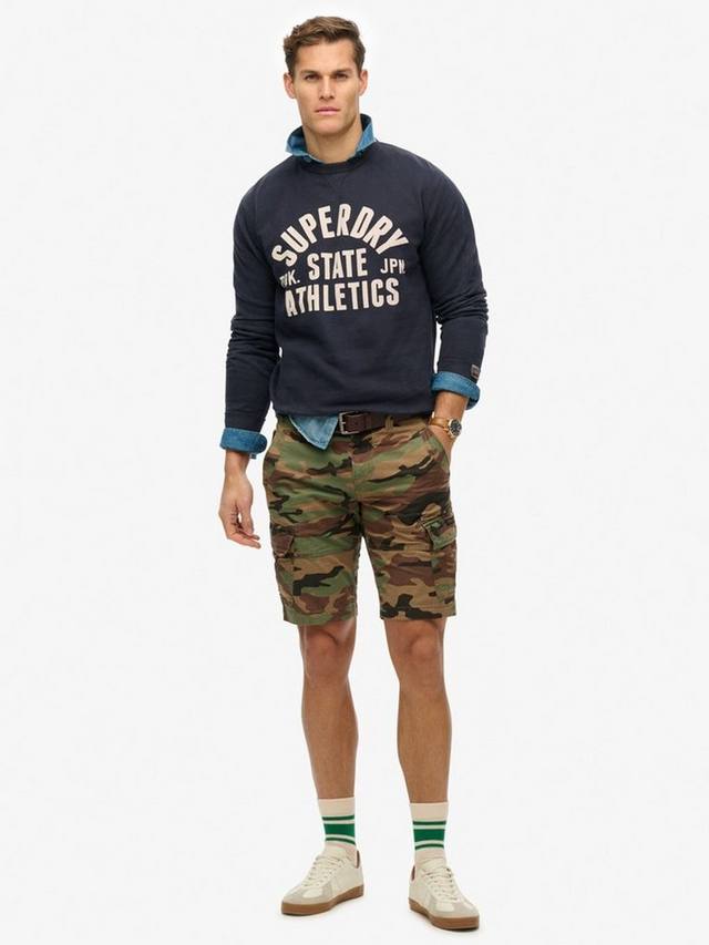 

Толстовка для экипажа athletic essentials Superdry, темно-синий