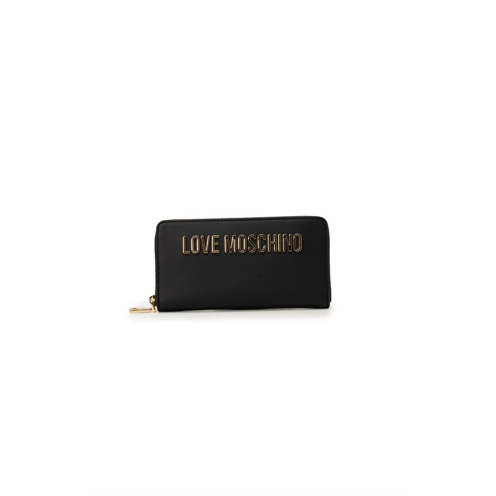 

Черный полиэтиленовый кошелек LOVE MOSCHINO