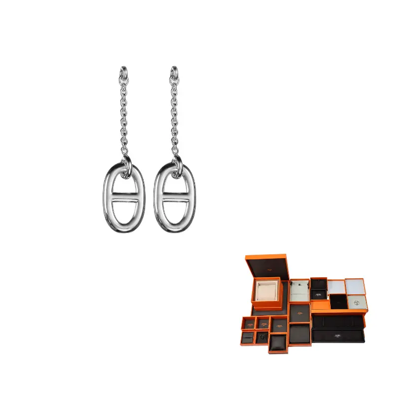 HERMES Серьги из стерлингового серебра 925 пробы