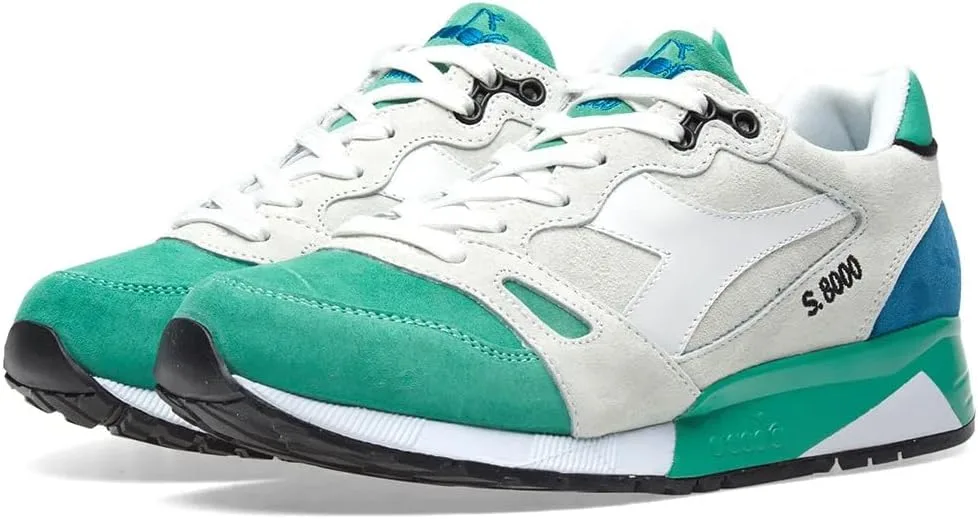 Diadora, S8000 Italien, Кроссовки, modisch, lassig, aus Wildleder, Basketball, Замша (Сделано в Италии), зеленый — фото 4