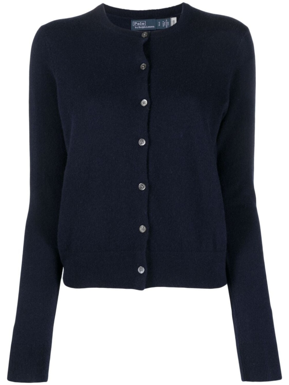 

Polo Ralph Lauren кардиган в рубчик с круглым вырезом, синий