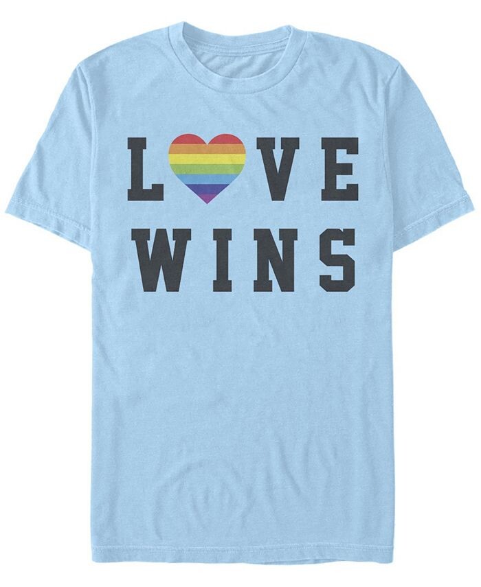 

Мужская футболка Love Wins с коротким рукавом и круглым вырезом Fifth Sun, синий