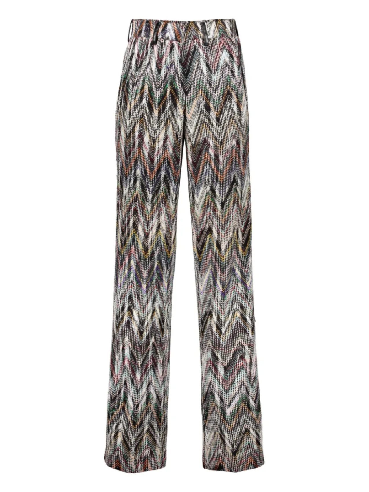 

Брюки палаццо с шевронами Missoni, коричневый