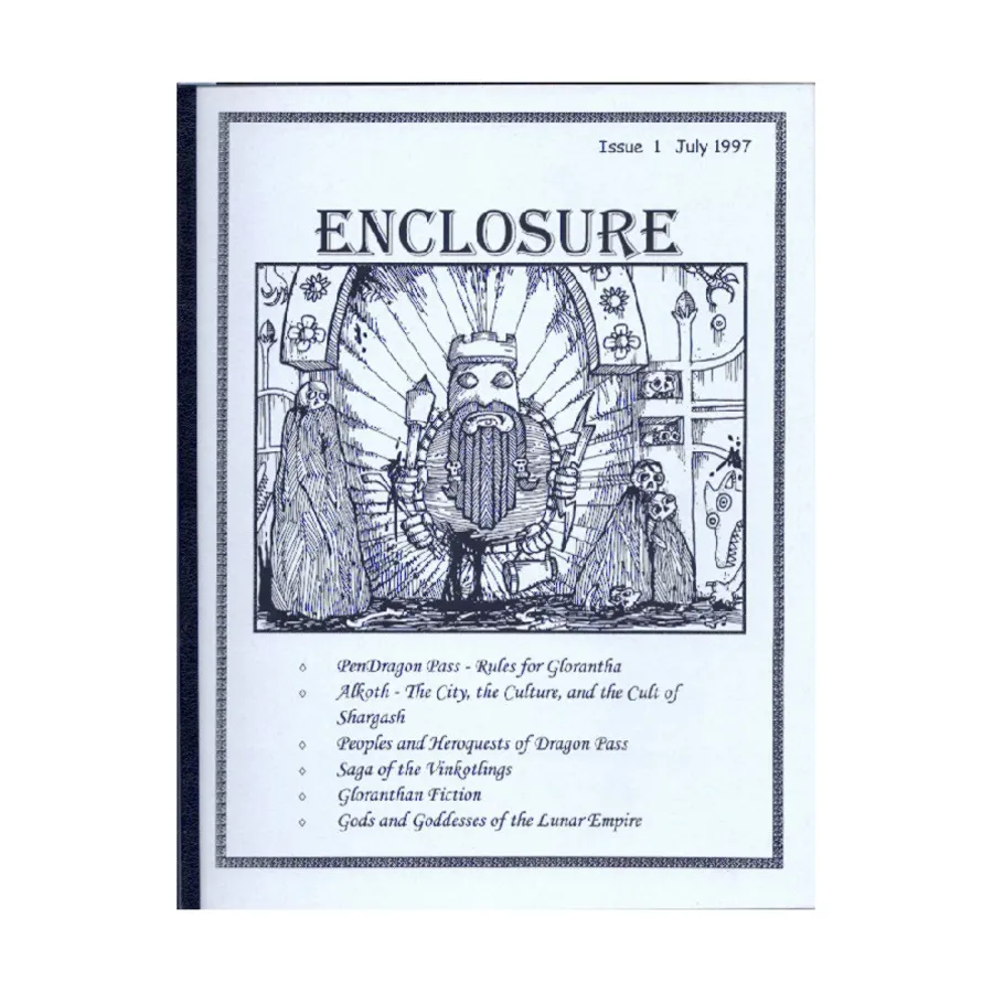 

Журнал #1 "Peoples and Heroquests of Dragon Pass, Saga of the Vinkotlings", Enclosure Magazine (RuneQuest)