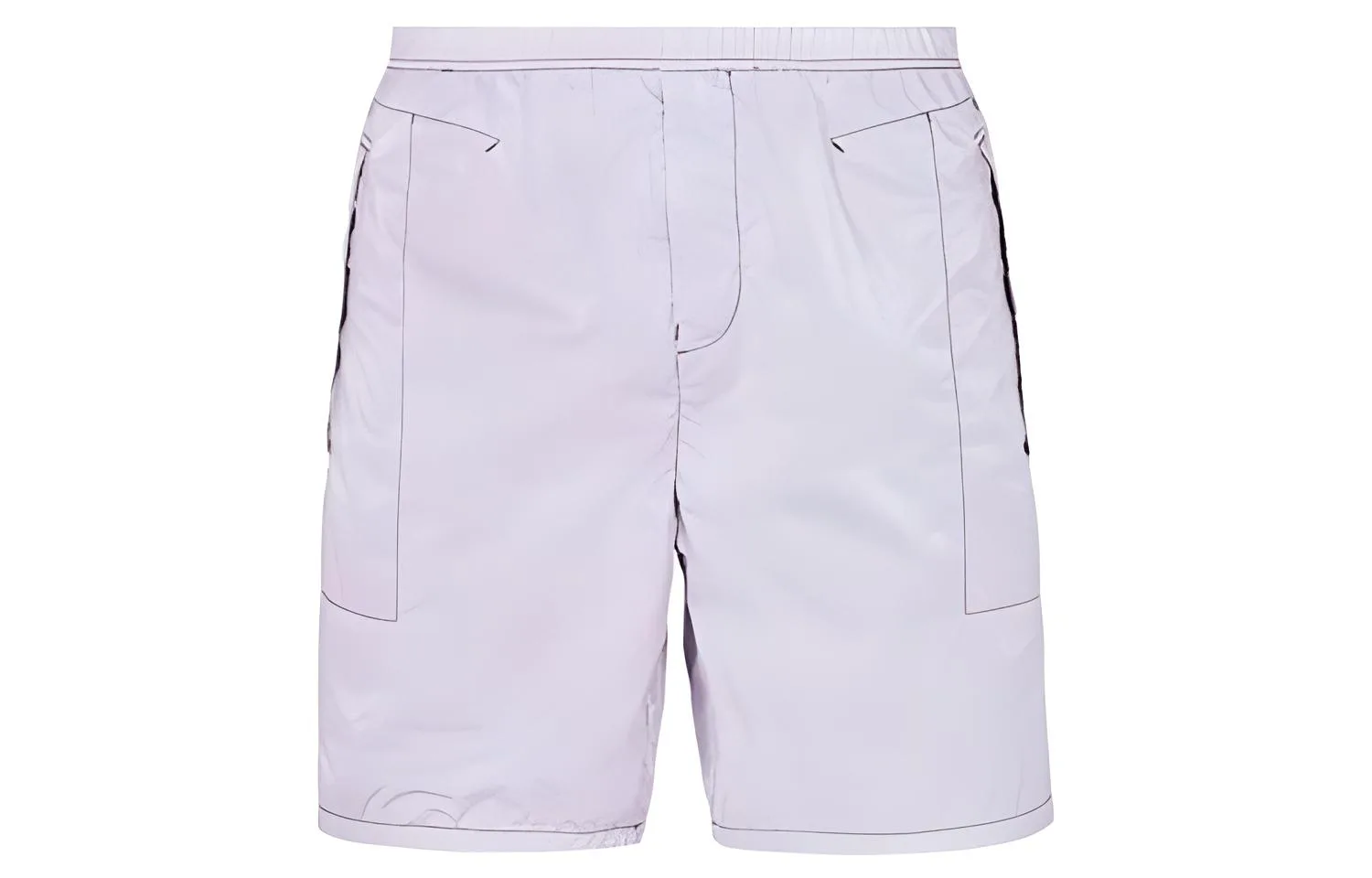 Шорты с логотипом STONE ISLAND, Magenta