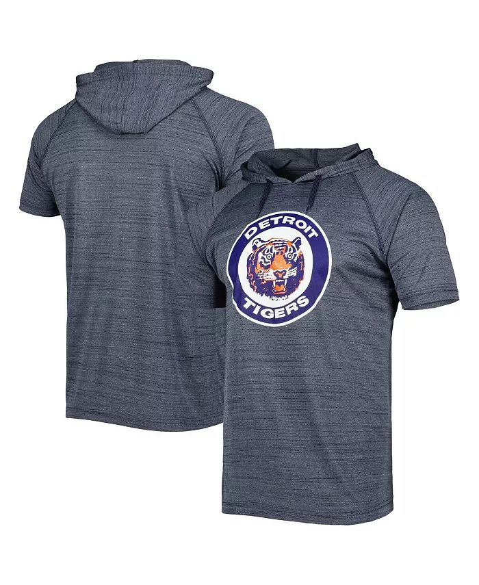 

Мужская темно-синяя футболка Detroit Tigers Space-Dye Raglan Hoodie Stitches