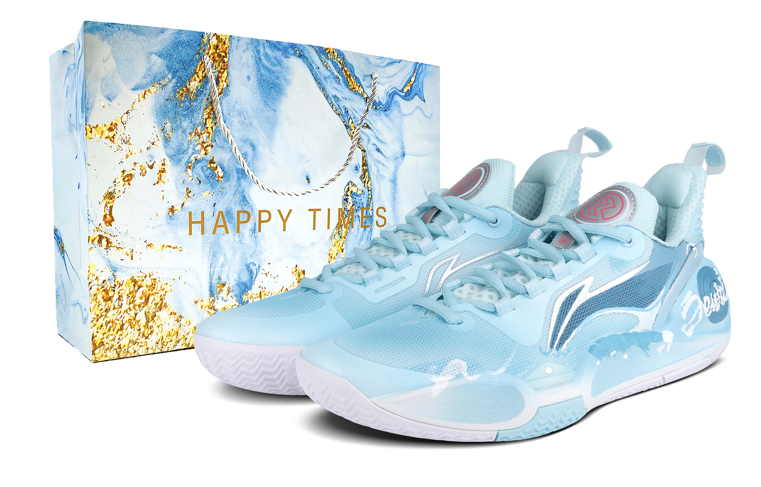 

LINING Скорость 9 амортизация, устойчивость к истиранию и упругие свойства низкие баскетбольные кроссовки men's blue