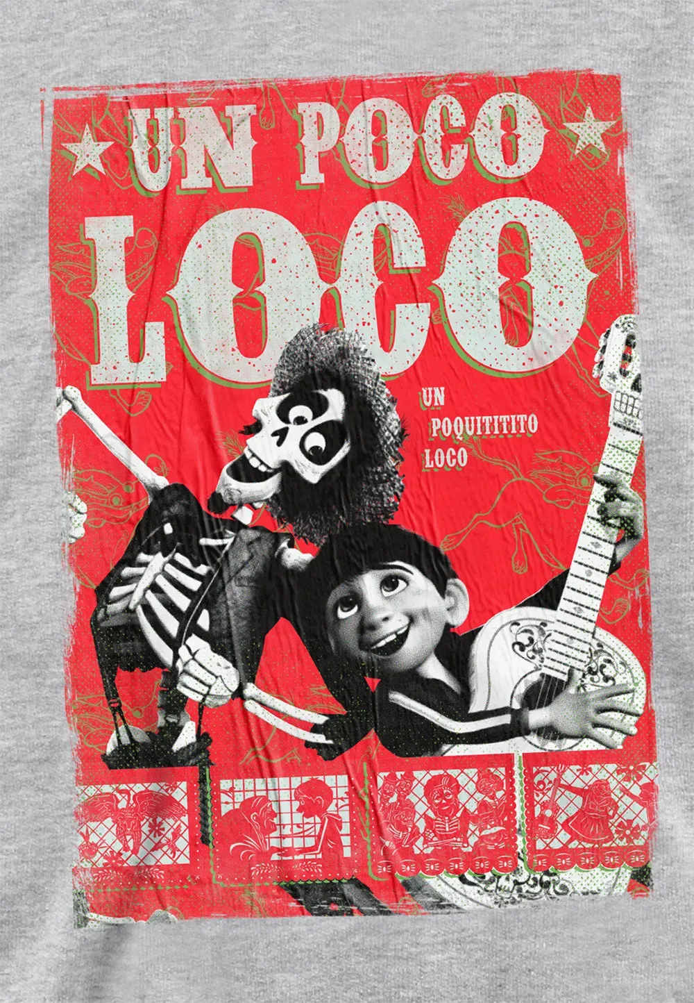 Детская худи Coco Hector And Miguel Un Poco Loco Disney, серый — фото 2