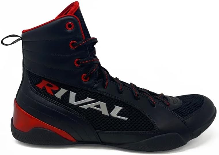 

Боксерские кроссовки RIVAL Boxing RSX-Guerrero Deluxe Mid-Top с улучшенной внутренней посадкой, черный/красный