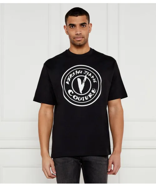 

Футболка Relaxed fit Versace Jeans Couture, черный