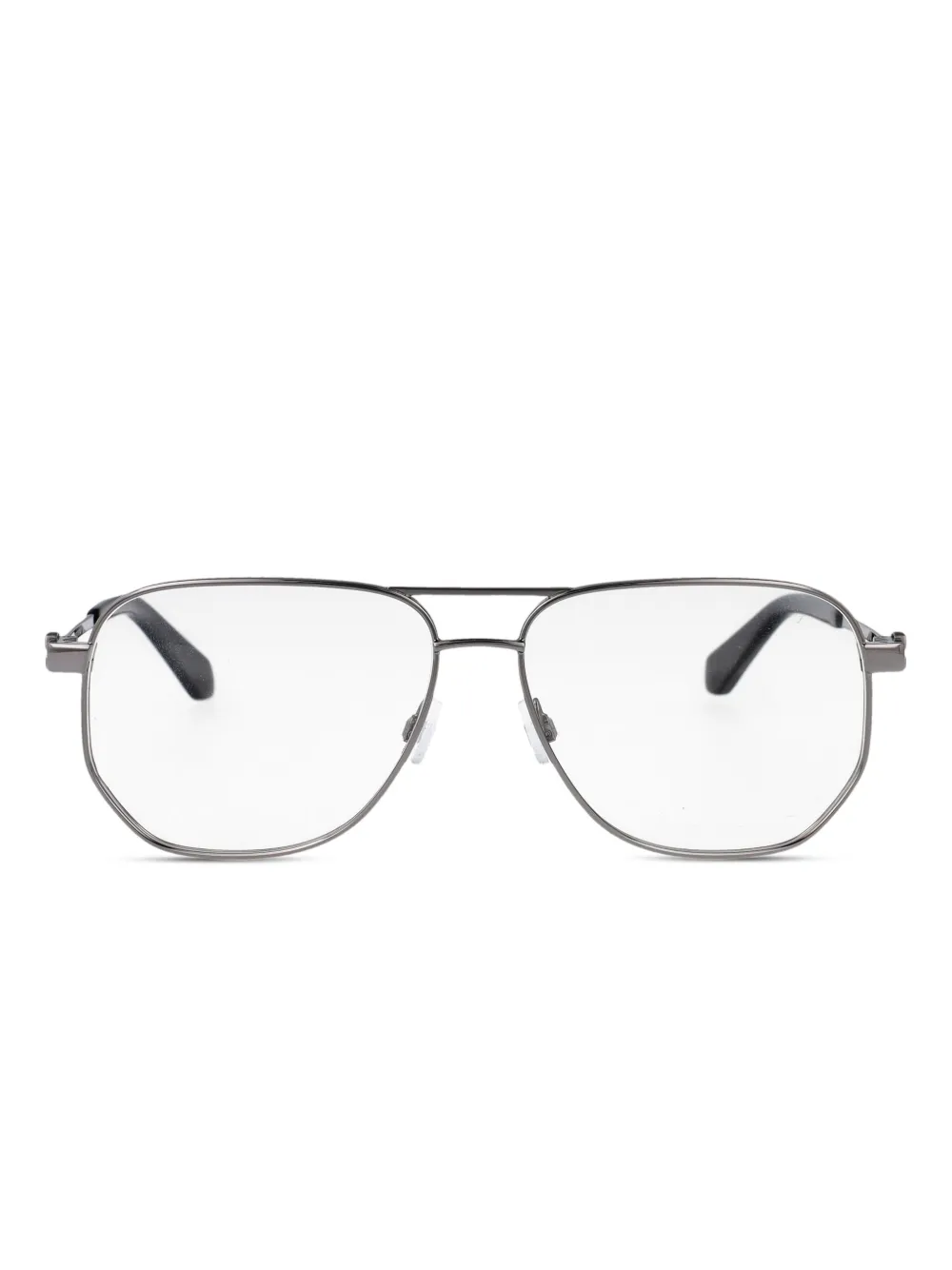 

Очки с двойной перемычкой Off-White Eyewear, серебяный