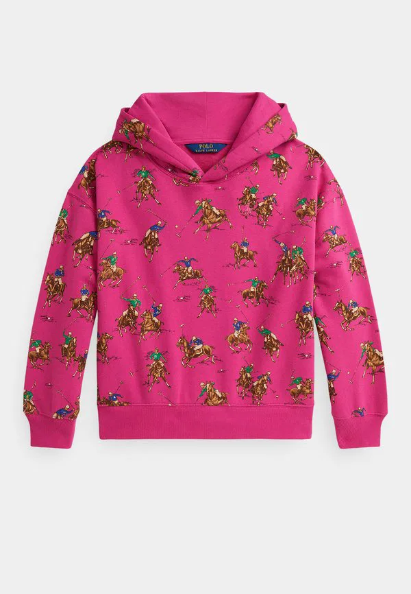 Толстовка из флиса с принтом в конном стиле 714y Polo Ralph Lauren, Pink