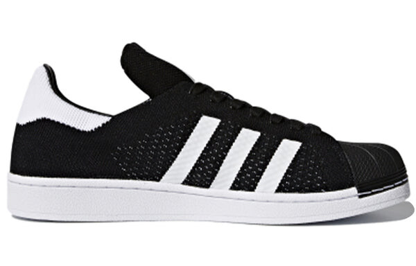 Кроссовки оригиналы superstar primeknit Adidas, черный — фото 2