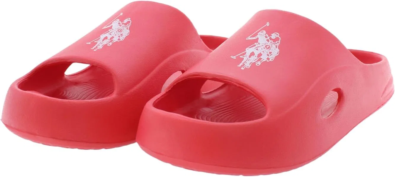 Детские тапочки из ЭВА, US Polo Assn. RYDER001K/5G2 U.S.POLO ASSN., Red — фото 3