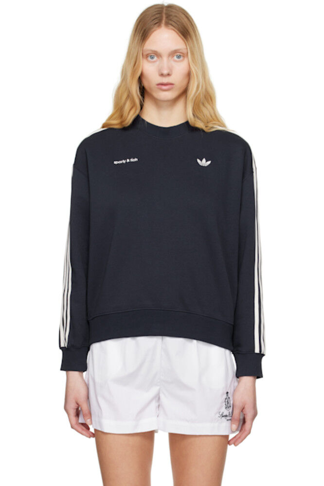 

Темно-синяя толстовка adidas Originals Edition Track Crewneck Sporty & Rich