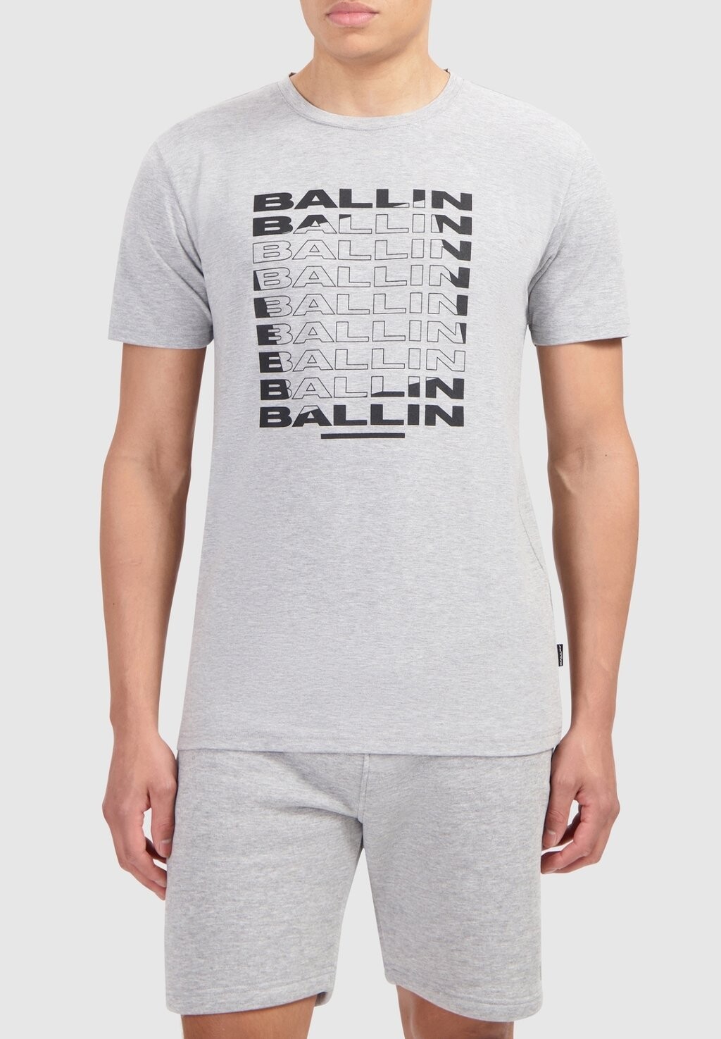 

Футболка с принтом REGULAR FIT CREWNECK Ballin, серый