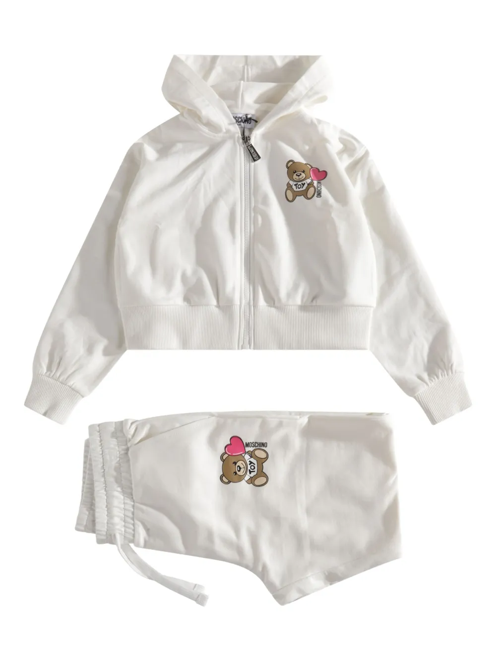 

Толстовка с капюшоном Moschino Kids, белый
