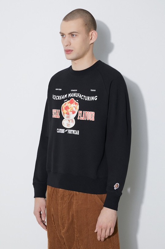 

Хлопковая толстовка Special Flavour Crewneck Icecream, черный